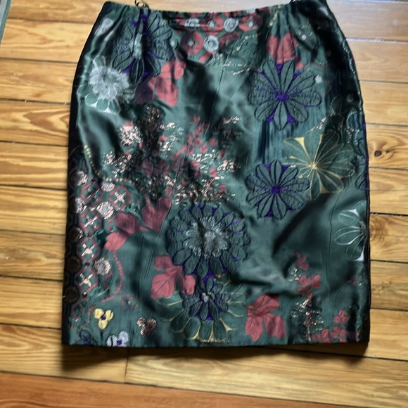 Oscar de la Renta Silk Blend Skirt - Picture 7 of 8